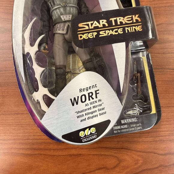 Art Asylum Star Trek Deep Space Nine MOC 2005 Regent Worf AFX Exclusive - Picture 2 of 6